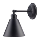 Contract furniture - Black Conical Metal Wall Lamp - www.oroatrade.com