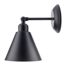 Contract furniture - Black Conical Metal Wall Lamp - www.oroatrade.com