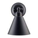 Contract furniture - Black Conical Metal Wall Lamp - www.oroatrade.com