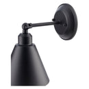 Contract furniture - Black Conical Metal Wall Lamp - www.oroatrade.com