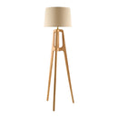 Hospitality furniture - Brown Rubberwood Floor Lamp - www.oroatrade.com