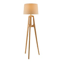 Hospitality furniture - Brown Rubberwood Floor Lamp - www.oroatrade.com