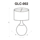 Hospitality furniture - Khaki Linen Accent Table Lamp - www.oroatrade.com