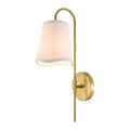 Modern European furniture - Wavy White Linen Wall Lamp - www.oroatrade.com