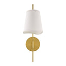 Modern European furniture - Wavy White Linen Wall Lamp - www.oroatrade.com