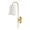 Modern European furniture - Wavy White Linen Wall Lamp - www.oroatrade.com