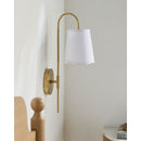 Modern European furniture - Wavy White Linen Wall Lamp - www.oroatrade.com