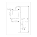 Modern European furniture - Wavy White Linen Wall Lamp - www.oroatrade.com