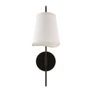 Modern European furniture - Wavy White Linen Wall Lamp - www.oroatrade.com