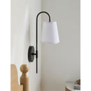 Modern European furniture - Wavy White Linen Wall Lamp - www.oroatrade.com