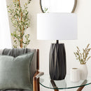 Hospitality furniture - Black Ceramic Faceted Table Lamp - www.oroatrade.com