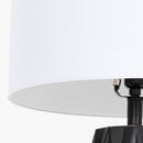 Hospitality furniture -  Black Ceramic Faceted Table Lamp - www.oroatrade.com