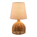 Hospitality furniture - Brown Rattan Base Table Lamp - www.oroatrade.com