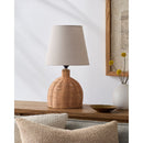Hospitality furniture - Brown Rattan Base Table Lamp - www.oroatrade.com