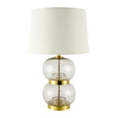 Modern European furniture - Textured Clear Glass Table Lamp - www.oroatrade.com