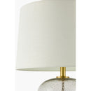 Modern European furniture - Textured Clear Glass Table Lamp - www.oroatrade.com