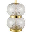 Modern European furniture - Textured Clear Glass Table Lamp - www.oroatrade.com