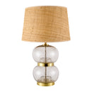 Modern European furniture - Textured Clear Glass Table Lamp - www.oroatrade.com