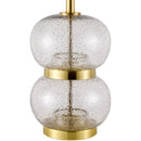 Modern European furniture - Textured Clear Glass Table Lamp - www.oroatrade.com