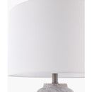 Modern European furniture - Linen Painted Cement Table Lamp - www.oroatrade.com