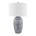 Modern European furniture - Linen Painted Cement Table Lamp - www.oroatrade.com