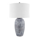 Modern European furniture - Linen Painted Cement Table Lamp - www.oroatrade.com