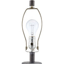 Modern European furniture - Linen Painted Cement Table Lamp - www.oroatrade.com