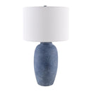 Modern European furniture - Linen Painted Cement Table Lamp - www.oroatrade.com