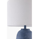 Modern European furniture - Linen Painted Cement Table Lamp - www.oroatrade.com