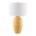 Modern European furniture - Linen Painted Cement Table Lamp - www.oroatrade.com