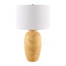 Modern European furniture - Linen Painted Cement Table Lamp - www.oroatrade.com