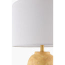 Modern European furniture - Linen Painted Cement Table Lamp - www.oroatrade.com