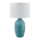 Modern European furniture - Linen Painted Cement Table Lamp - www.oroatrade.com