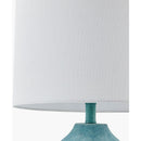 Modern European furniture - Linen Painted Cement Table Lamp - www.oroatrade.com