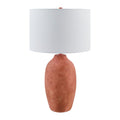 Modern European furniture - Linen Painted Cement Table Lamp - www.oroatrade.com
