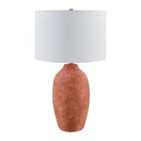 Modern European furniture - Linen Painted Cement Table Lamp - www.oroatrade.com