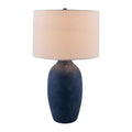 Modern European furniture - Linen Painted Cement Table Lamp - www.oroatrade.com