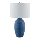 Modern European furniture - Linen Painted Cement Table Lamp - www.oroatrade.com