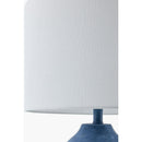 Modern European furniture - Linen Painted Cement Table Lamp - www.oroatrade.com