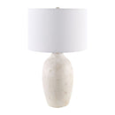 Modern European furniture - Linen Painted Cement Table Lamp - www.oroatrade.com