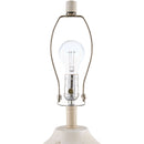 Modern European furniture - Linen Painted Cement Table Lamp - www.oroatrade.com