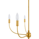 Modern European furniture - 6-Light White Linen Chandelier - www.oroatrade.com