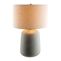 Modern European furniture - Ceramic Beige Linen Table Lamp - www.oroatrade.com