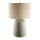Modern European furniture - Ceramic Beige Linen Table Lamp - www.oroatrade.com
