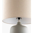 Modern European furniture - Ceramic Beige Linen Table Lamp - www.oroatrade.com