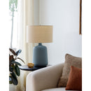 Modern European furniture - Ceramic Beige Linen Table Lamp - www.oroatrade.com