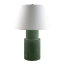 Hospitality furniture - Ridged Green Accent Table Lamp - www.oroatrade.com