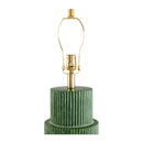 Hospitality furniture - Ridged Green Accent Table Lamp - www.oroatrade.com