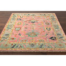 Modern European furniture - Pink Wool Fringed Carpet - www.oroatrade.com