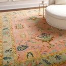 Modern European furniture - Pink Wool Fringed Carpet - www.oroatrade.com